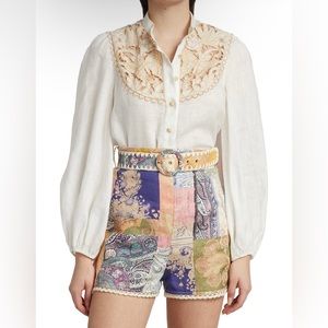 NWT AU1 Zimmermann Jeannie Embroidered Blouse